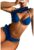 Costum de baie dama – 2 piese – model summer waves – sutien cupe cu sustinere – element fashion pe umar – EFAYN