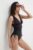 MICHAEL Michael Kors costum de baie dintr-o bucată SHIRRED PLUNGE ONE PIECE culoarea negru, cupa usor rigidizata, MM7M168