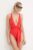 Max Mara Beachwear costum de baie dintr-o bucată culoarea portocaliu, cupa moale, 2416831179600 2416830000000