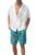 Pantaloni scurti de baie tip sort – barbati – imprimeu ananas amuzant – model cool summer – uscare rapida – EFAYN