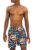 Pantaloni scurti de baie tip sort – barbati – model beach party – imprimeu summer surf – buzunar cu scai – uscare rapida – EFAYN