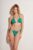 Praia Beachwear sutien de baie OCEAN EYES culoarea verde, cupa moale