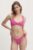 Rotate costum de baie din două piese CRINKLE BIKINI culoarea roz, cupa moale, 113166504