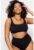 Top de baie cu bretele ajustabile Plus Size