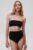 Undress Code sutien de baie Golden Hour culoarea negru, cupa moale